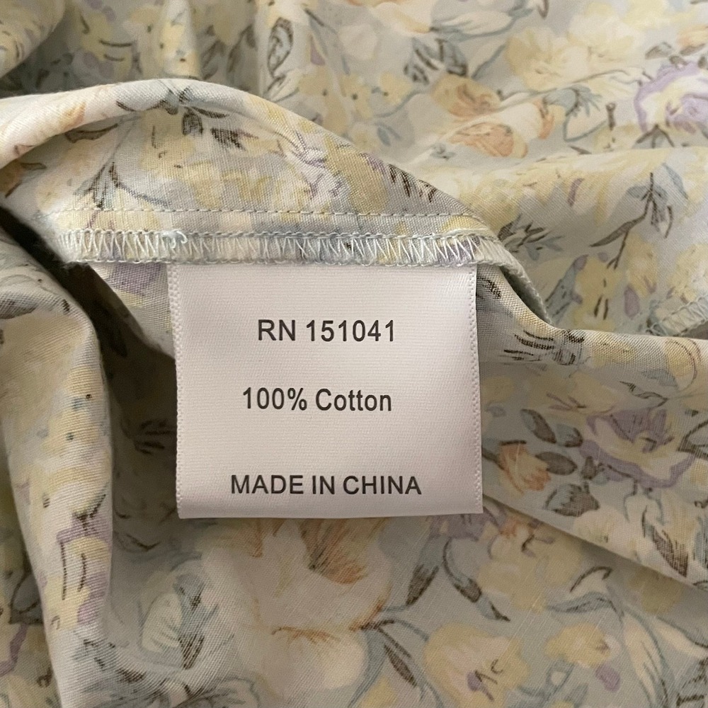 O.P.T. Kate Floral Ruffled Midi Dress One Pretty Time Pockets Ruffles Small - Picture 14 of 16